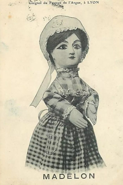 marionnette madelon, carte postale ancienne